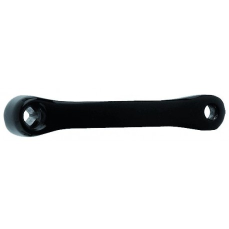 Ľavá kľuka AL 170mm čierna