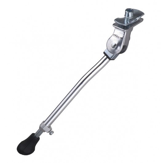 Stojan Pro-T stredový nastaviteľný Al skrutka 50mm s protikusom strieborný 20-28&quot;