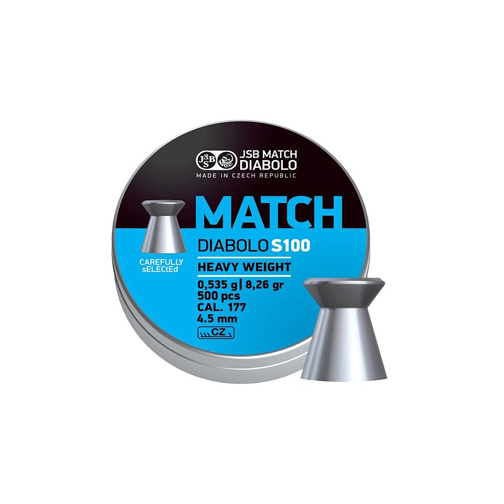 Diabolo Match S100 Heavy weight cal.4,5mm 500ks
