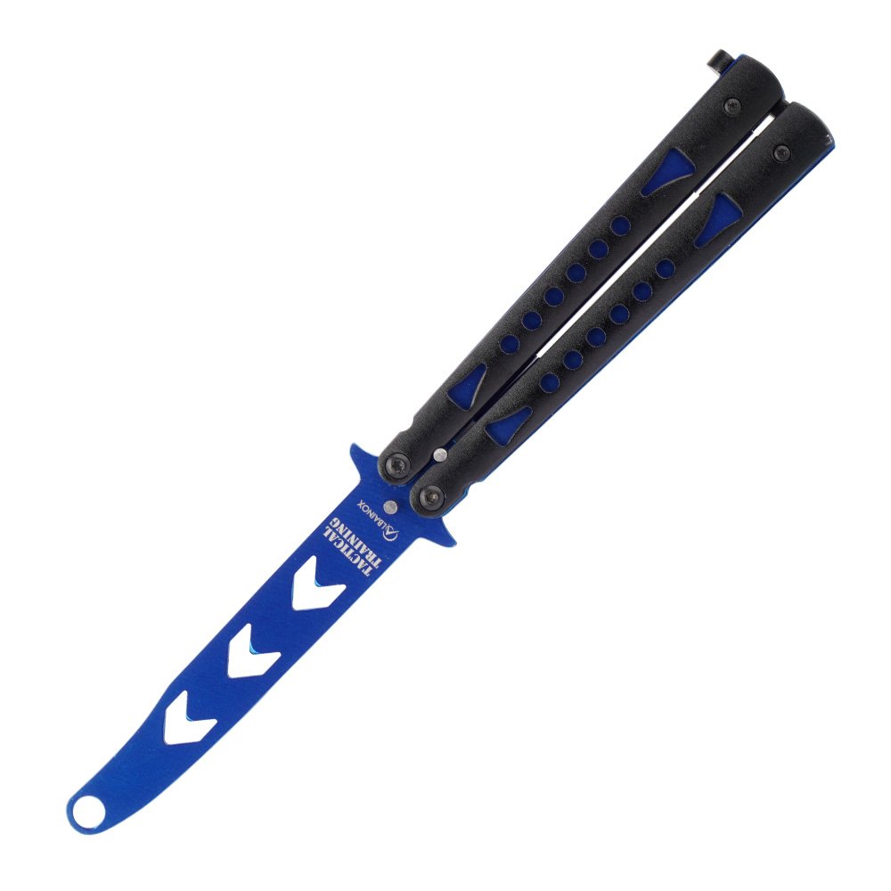 Cvičný motýlik Albanoix modrý 9,9cm