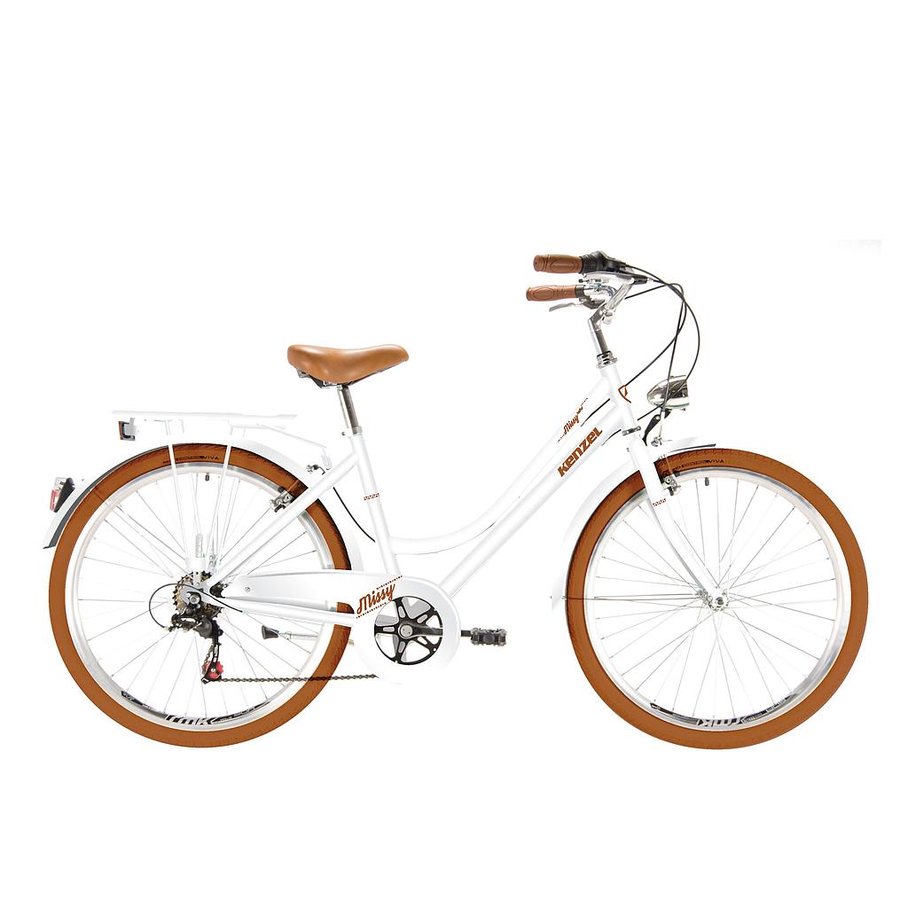 Bicykel Kenzel Missy 26&quot; s prehadzovačkou 6spd biely