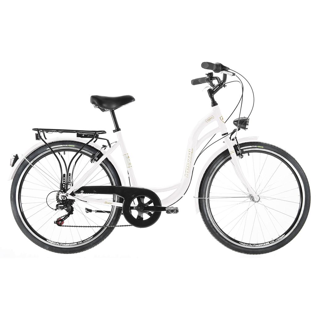 Bicykel Kenzel Dream Royal 26&quot; s prehadzovačkou 6spd biely