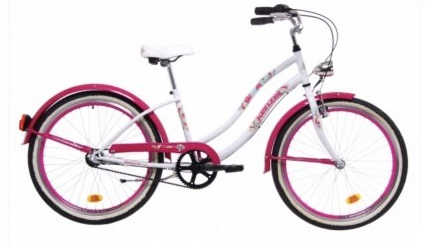 Bicykel Kenzel Bloom 24&quot; bielo-ružový