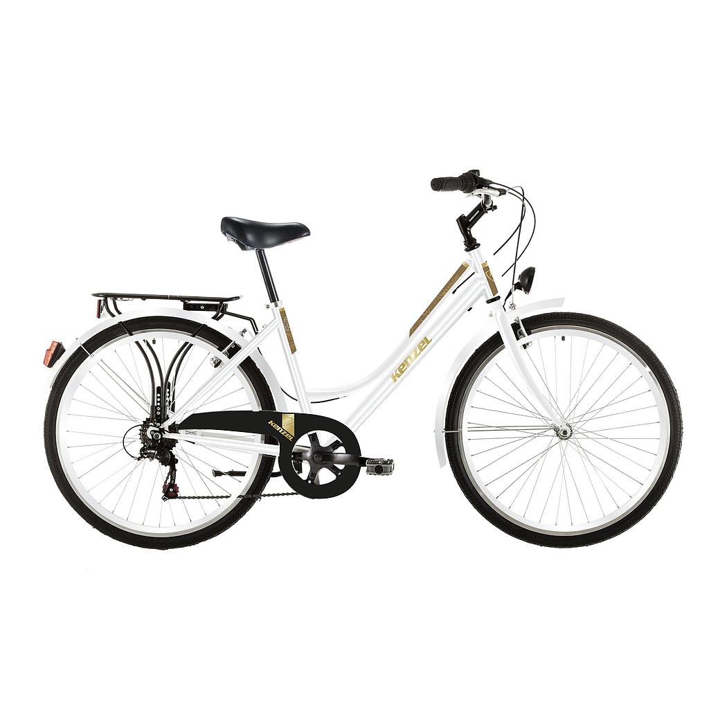 Bicykel Kenzel Boulevard 26&quot; s prehadzovačkou 6spd biely Royal